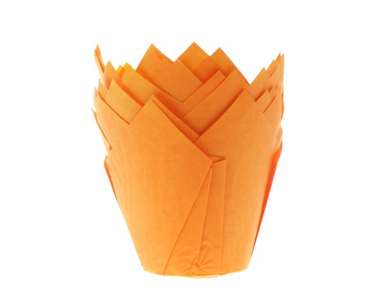 

Papilotki do muffinek tulipan pomarańczowe 36szt