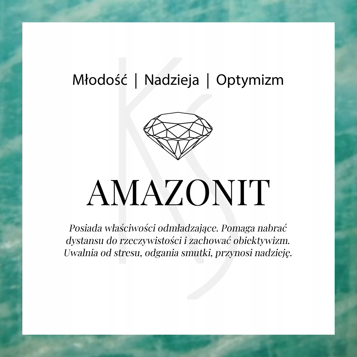 Aura - Srebrna zawieszka z amazonitem Marka Inna marka