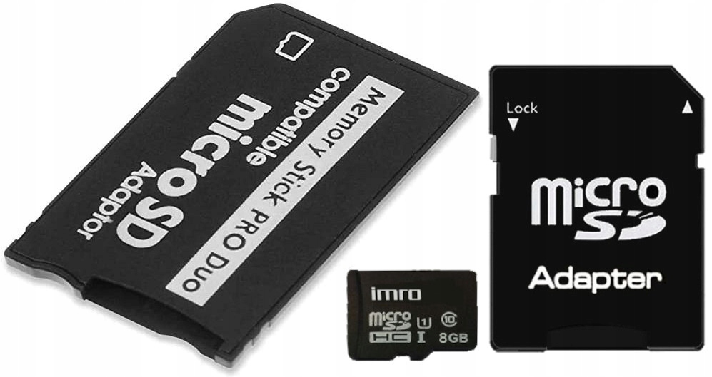 

Karta pamięci 8GB+adapter Memory Stick Pro Duo Psp