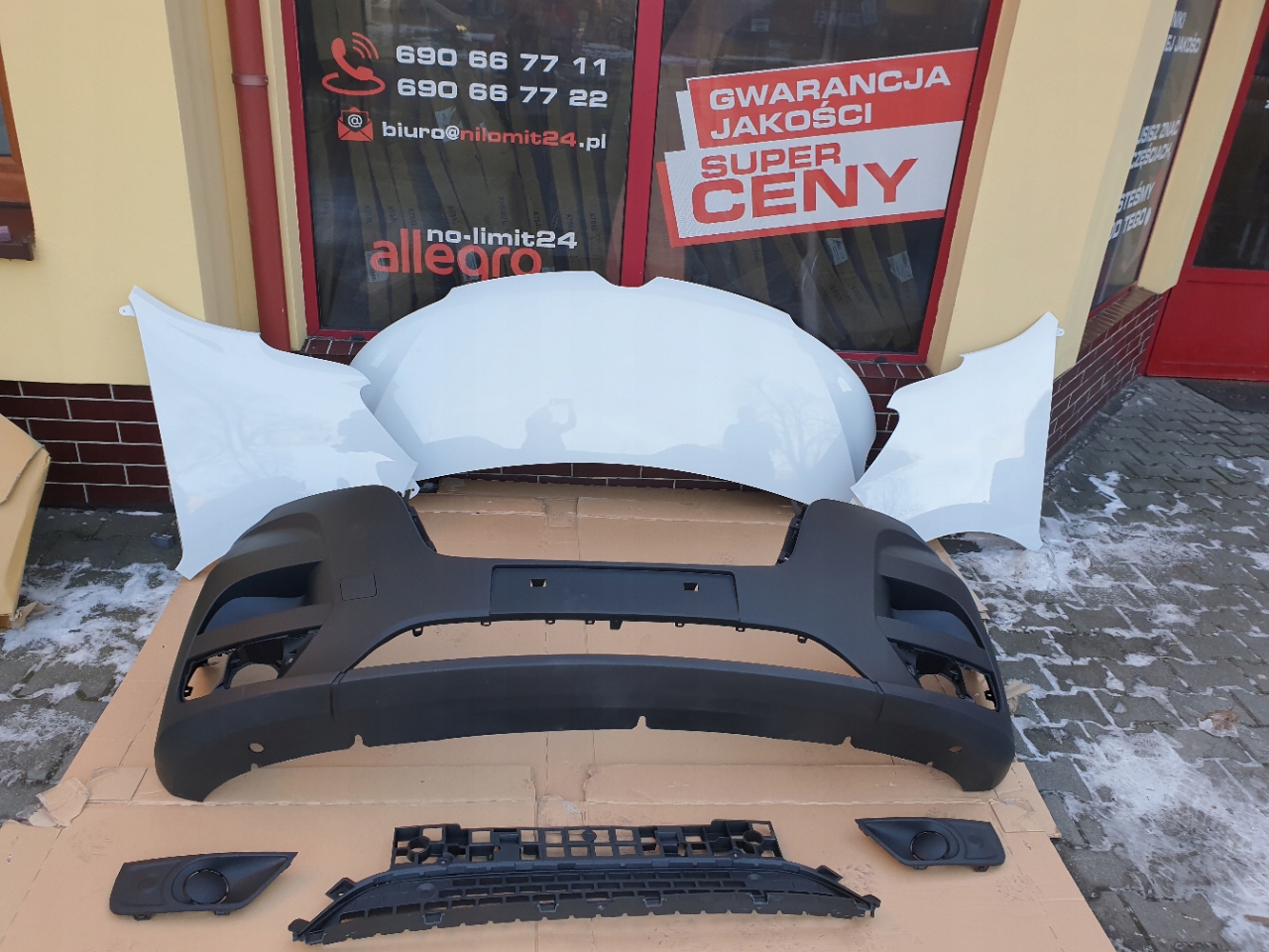 Renault Master 19- Przód zderzak błotnik maska