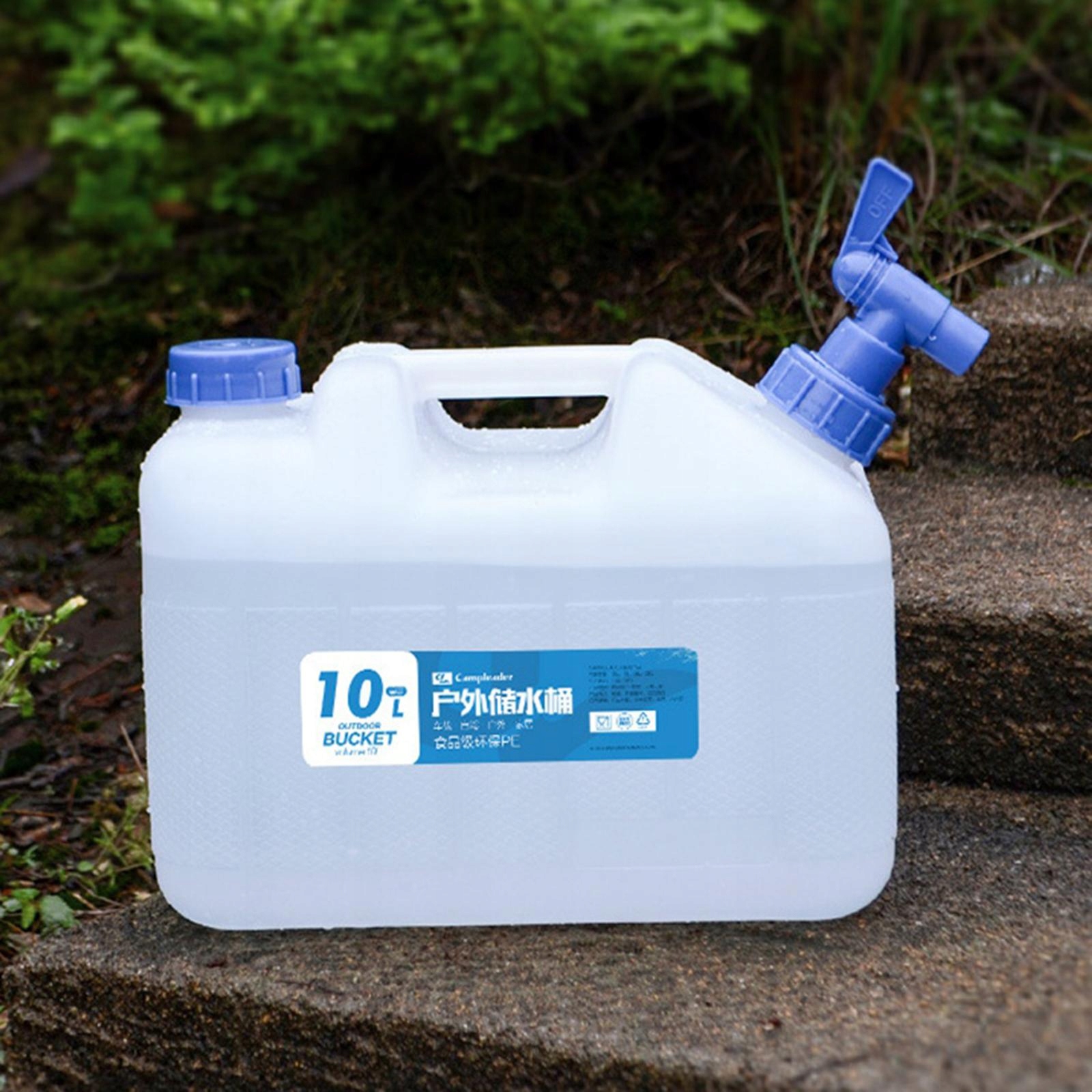 Wiadro do zewnętrznego pojemnika na wodę kempingow Model plastikowy dystrybutor wody z kranem 15l 10l duży