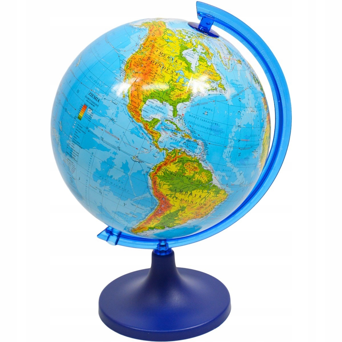 GLOBUS MAPA FIZYCZNA ŚWIATA - 25 cm - ZACHEM