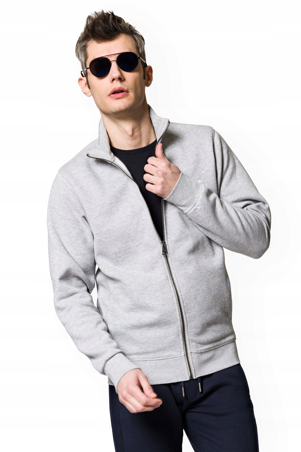 

Bluza Męska Rozpinana Szara Virgil Lancerto XL