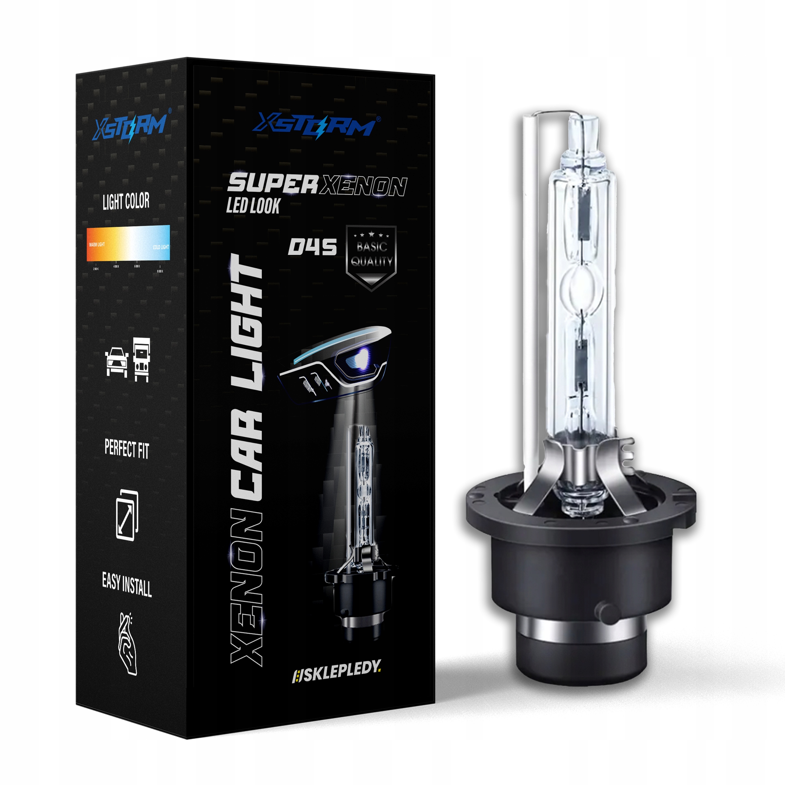 Żarnik Xenon D4S Palnik Hid Xstorm 6000K Xenon White Zimna Biel Homologacja