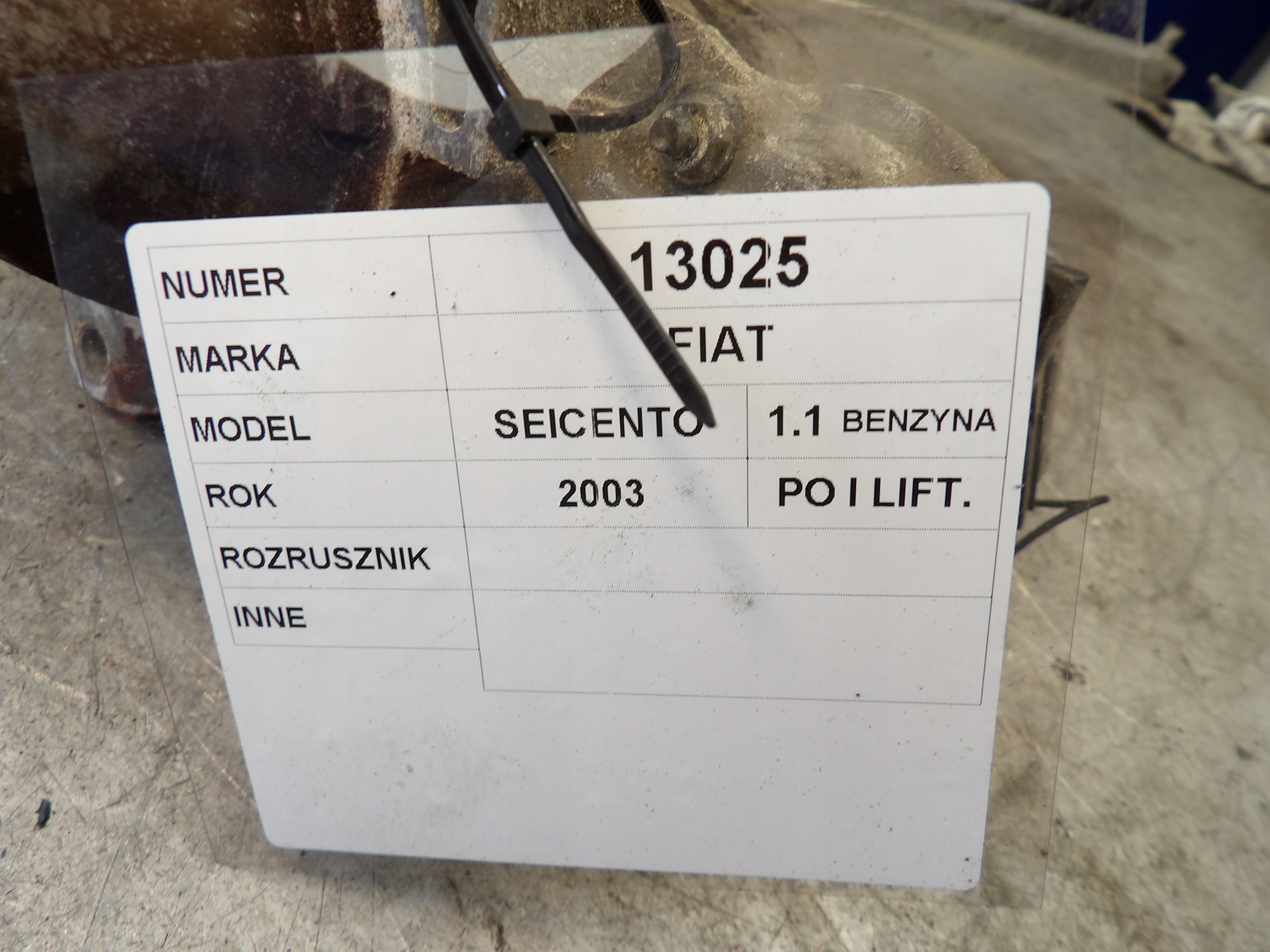 Fiat Seicento starter C132 E80F 63101018