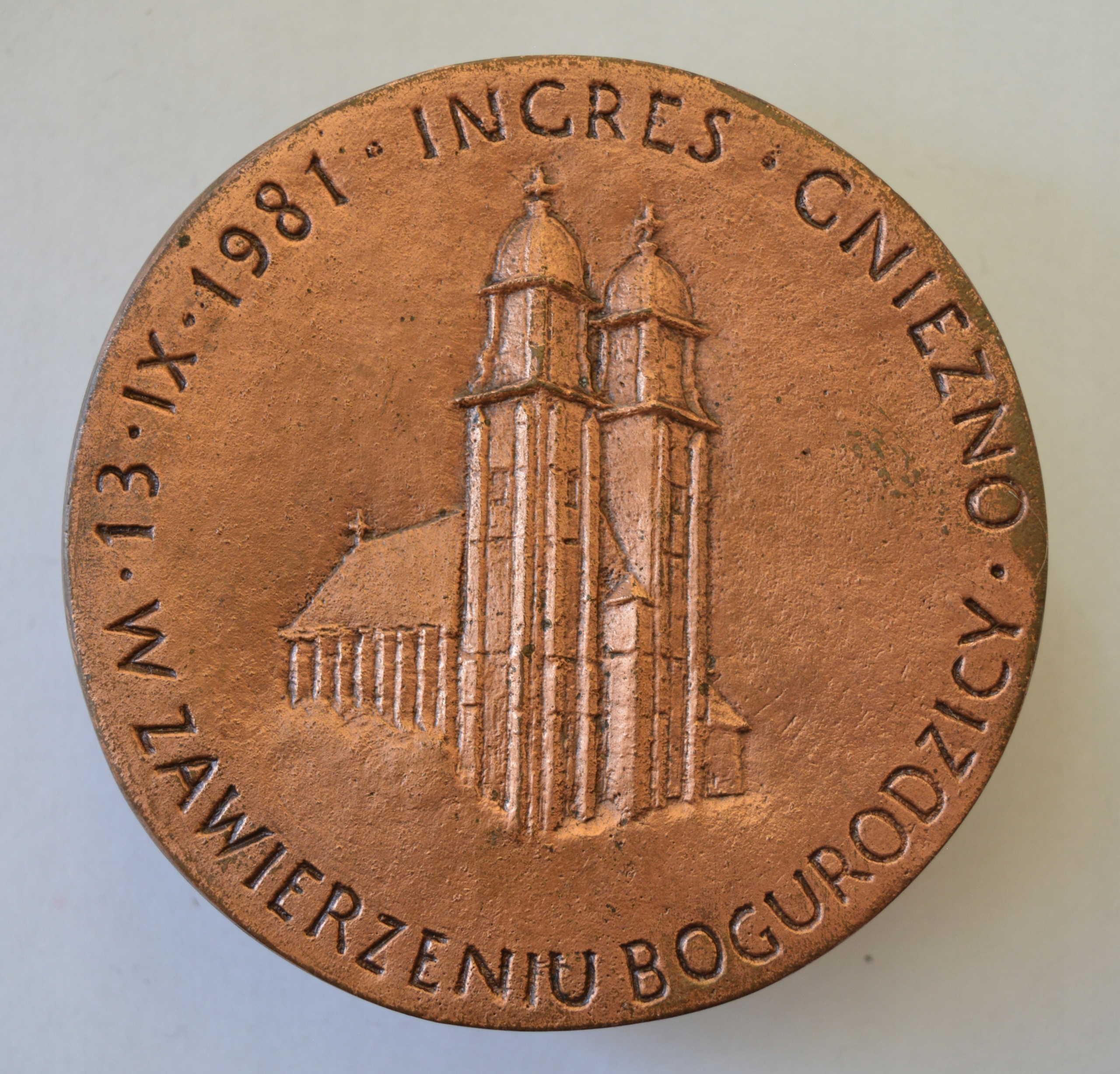 Medal ingres Józefa Glempa Gniezno 1981
