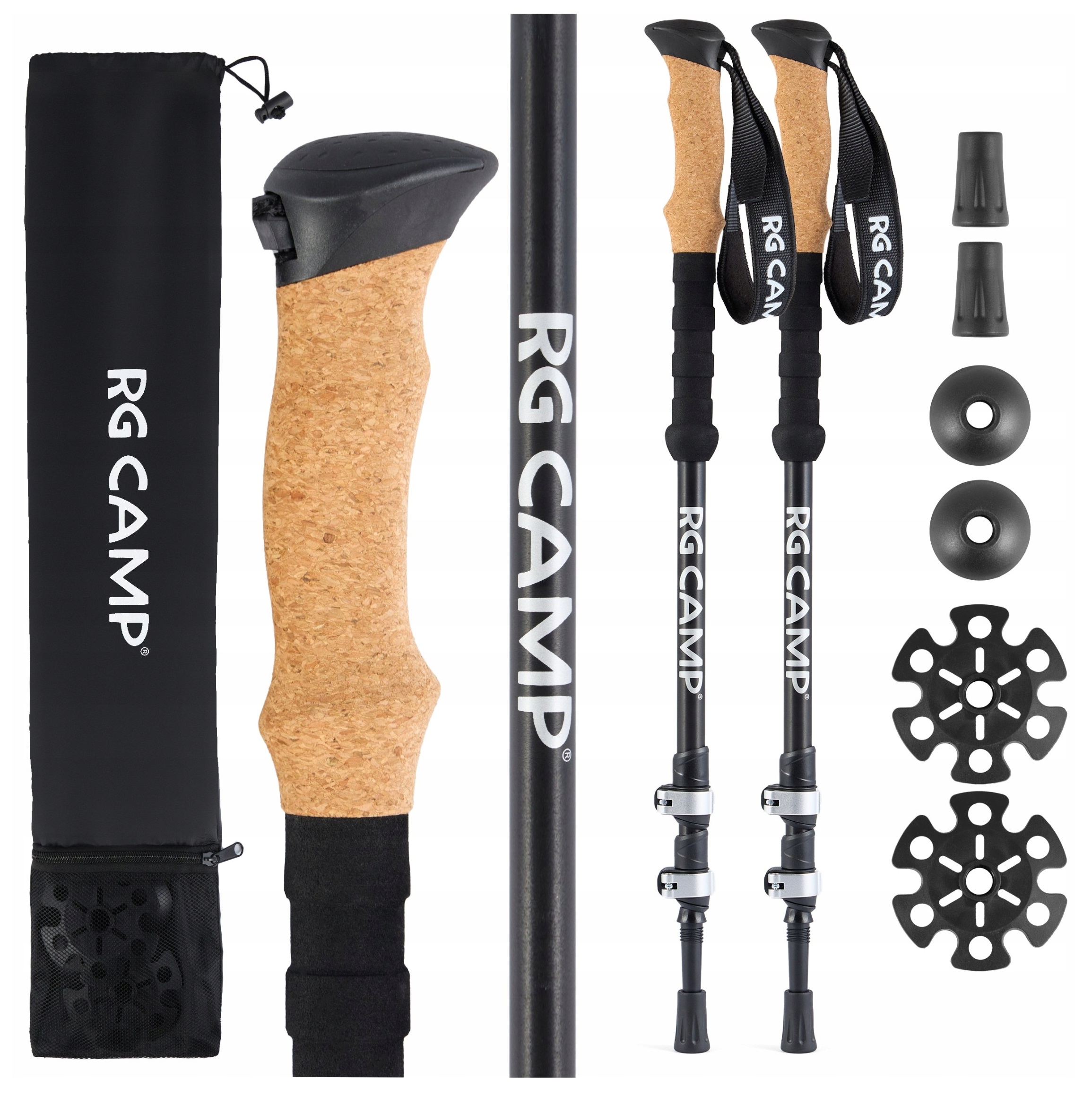 Kije trekkingowe kijki nordic walking do chodzenia po górach składane