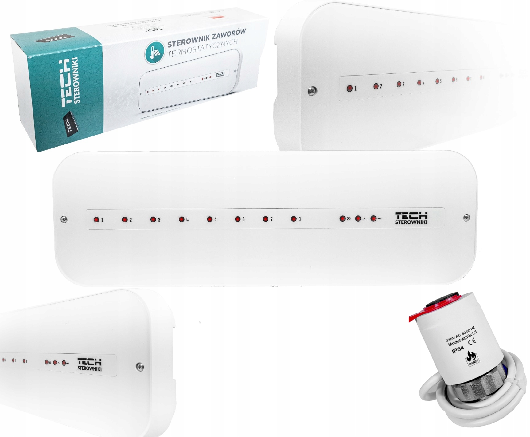 Ovládač Lišty L-5-S Slim 1 Termoelektrický Pohon M30NC 230V Damix