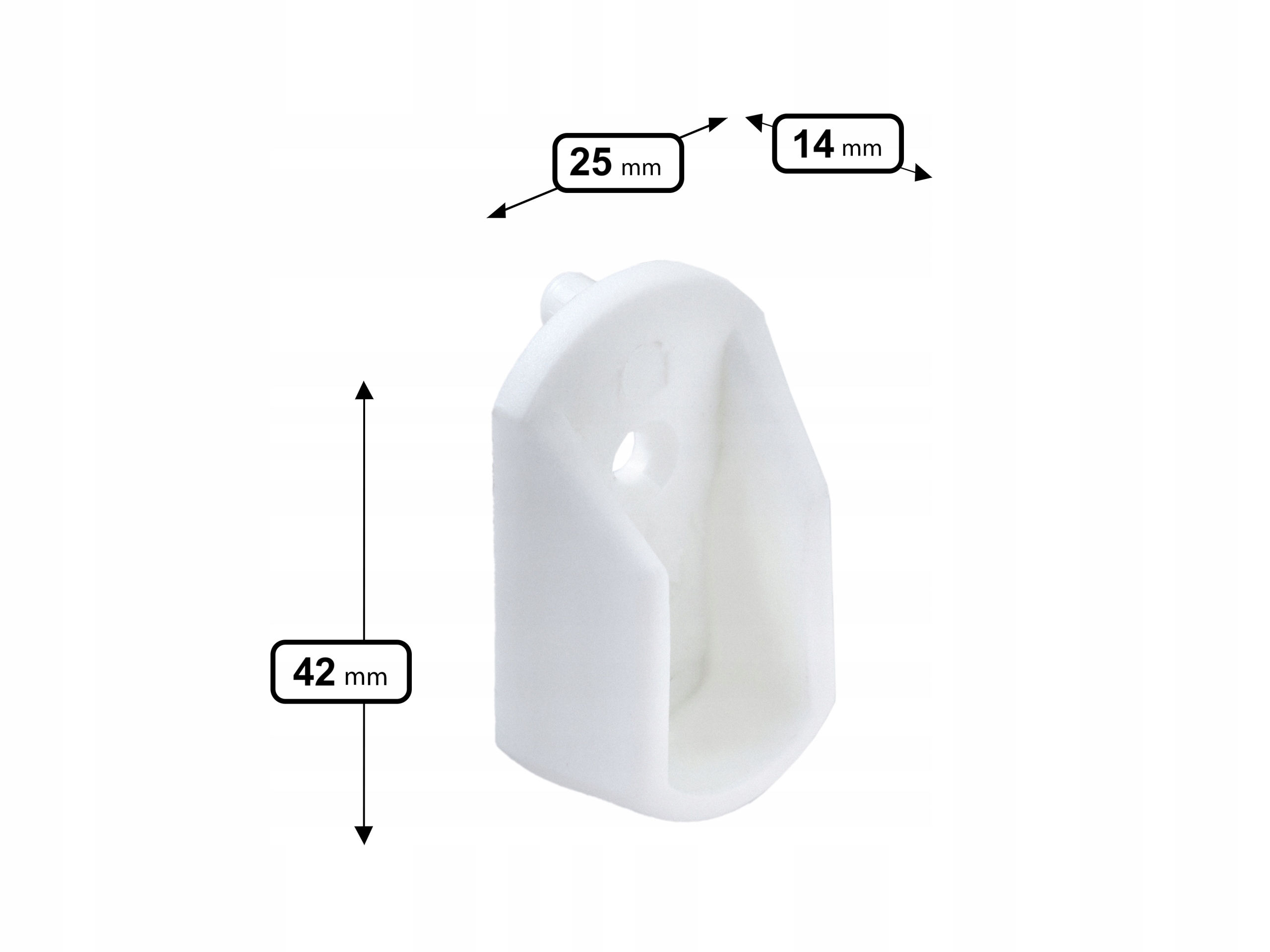 RURA METALOWY DRĄŻEK UBRANIOWY 86 BIAŁY + UCHWYTY Kolor biały