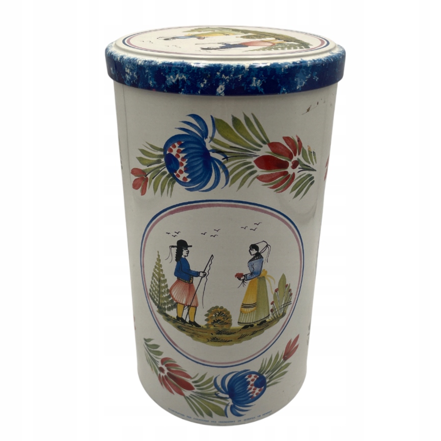 Metalowe pudełko Henriot Quimper France