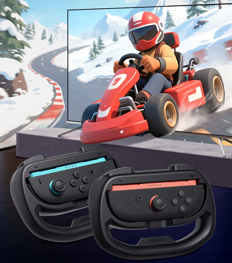 Kierownica 2 Pak Uchwyt Nakładka Do Nintendo Switch 2 Wyścigowa Adapter
