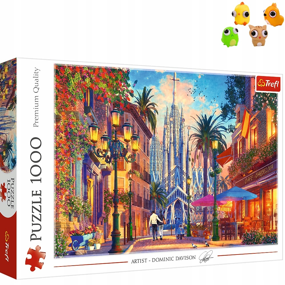 Puzzle Trefl 1000 elementów PUZZLE BARCELONA HISZPANIA • Opinie - Allegro