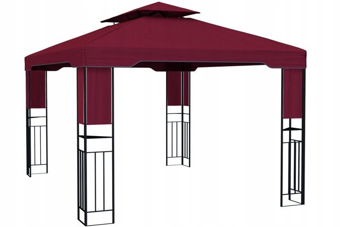 

Pawilon Ogrodowy Deluxe Altana 3x4 m Bordowy
