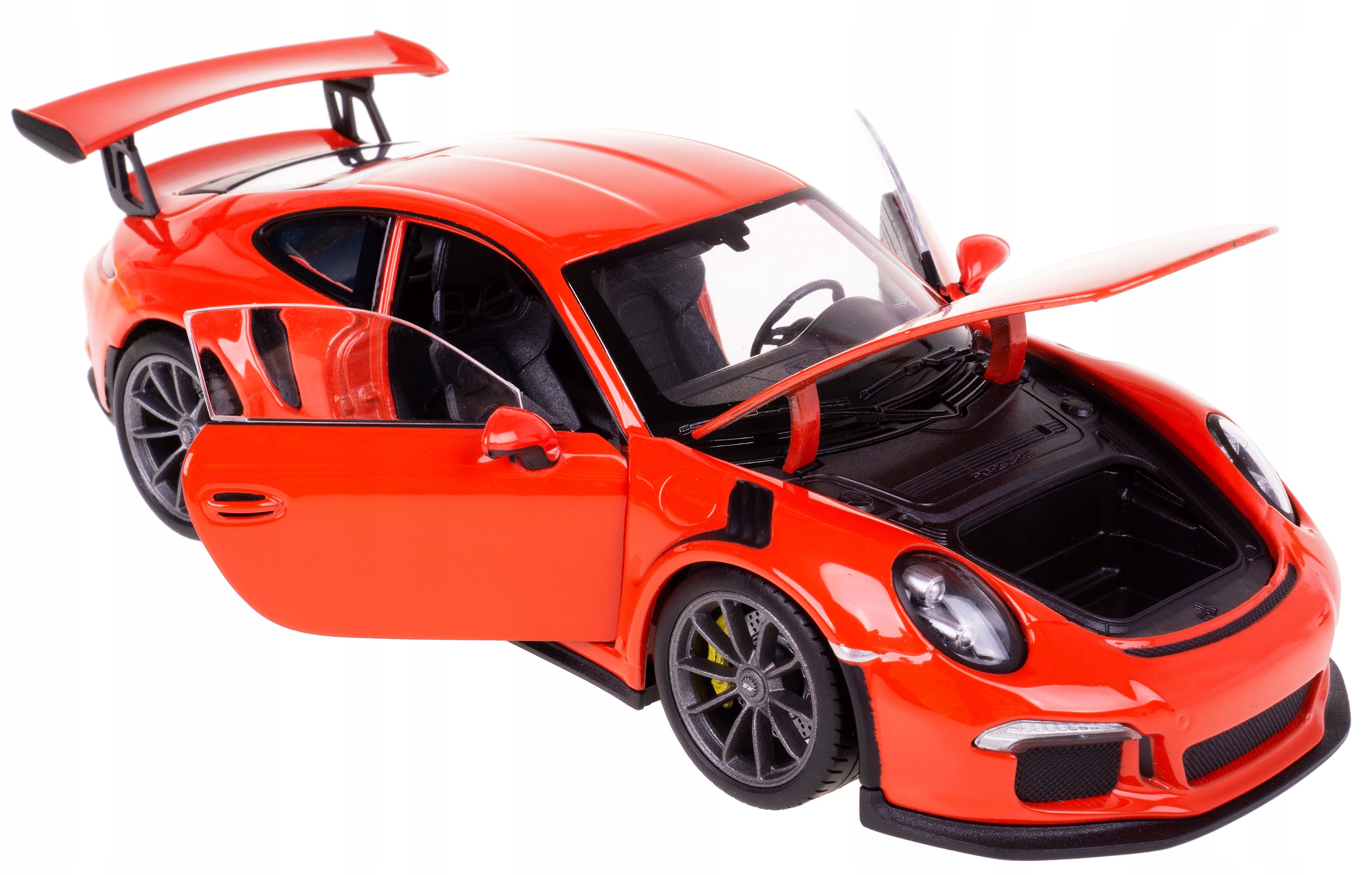 Porsche 911 GT3 Rs Kovový Model Welly 1:24 Oranžová