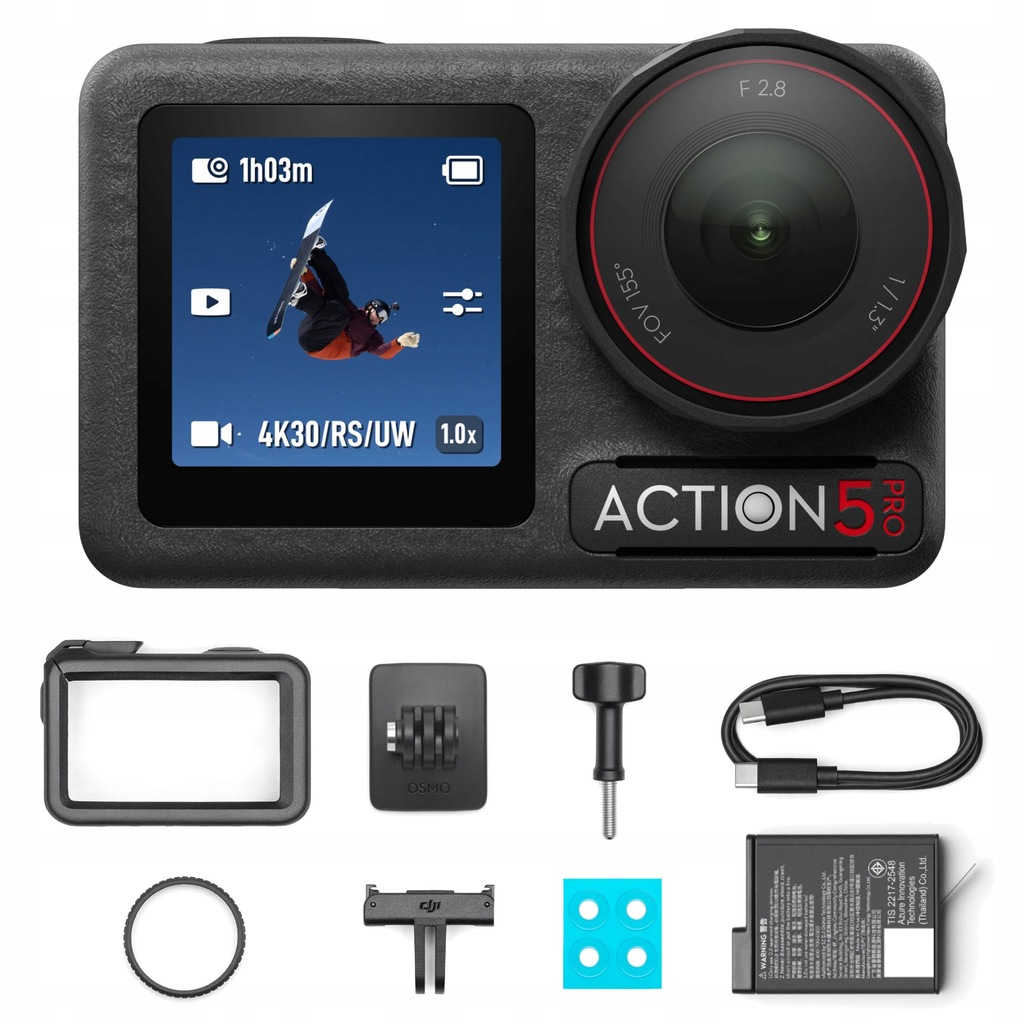 Kamera Sportowa Dji Osmo Action 5 Pro Standard Combo 4K Uhd 120FPS