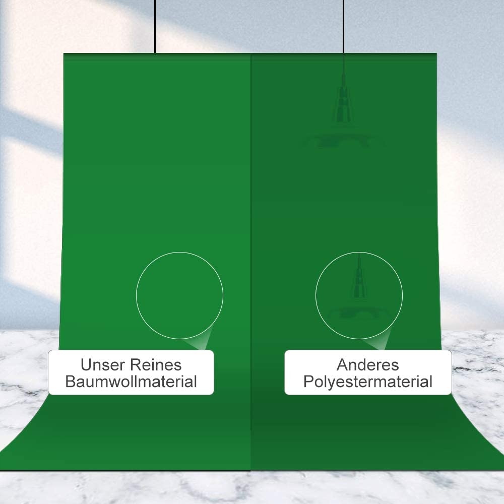 Tło fotograficzne zielone 1,5 x 2,1m tkanina Producent Inna