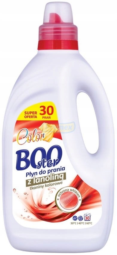 

Booster Płyn do Prania Kolorowego z Lanoliną 1,5L