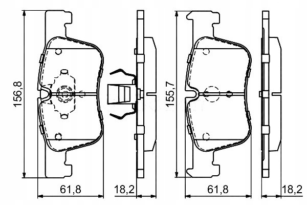 Bosch Brzdové Destičky Bmw Přední 1/3/4 1,6-2,0 10- Asistent řidiče #28