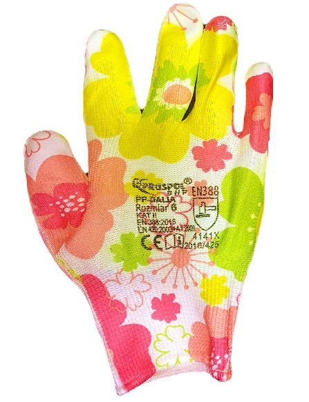 RĘKAWICE OGRODOWE RĘKAWICZKI DAMSKIE ROBOCZE 6-XS Marka inna