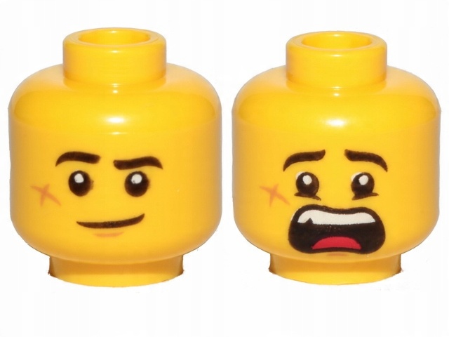 

Lego 3626cpb2454 6276891 głowa dwustronna New