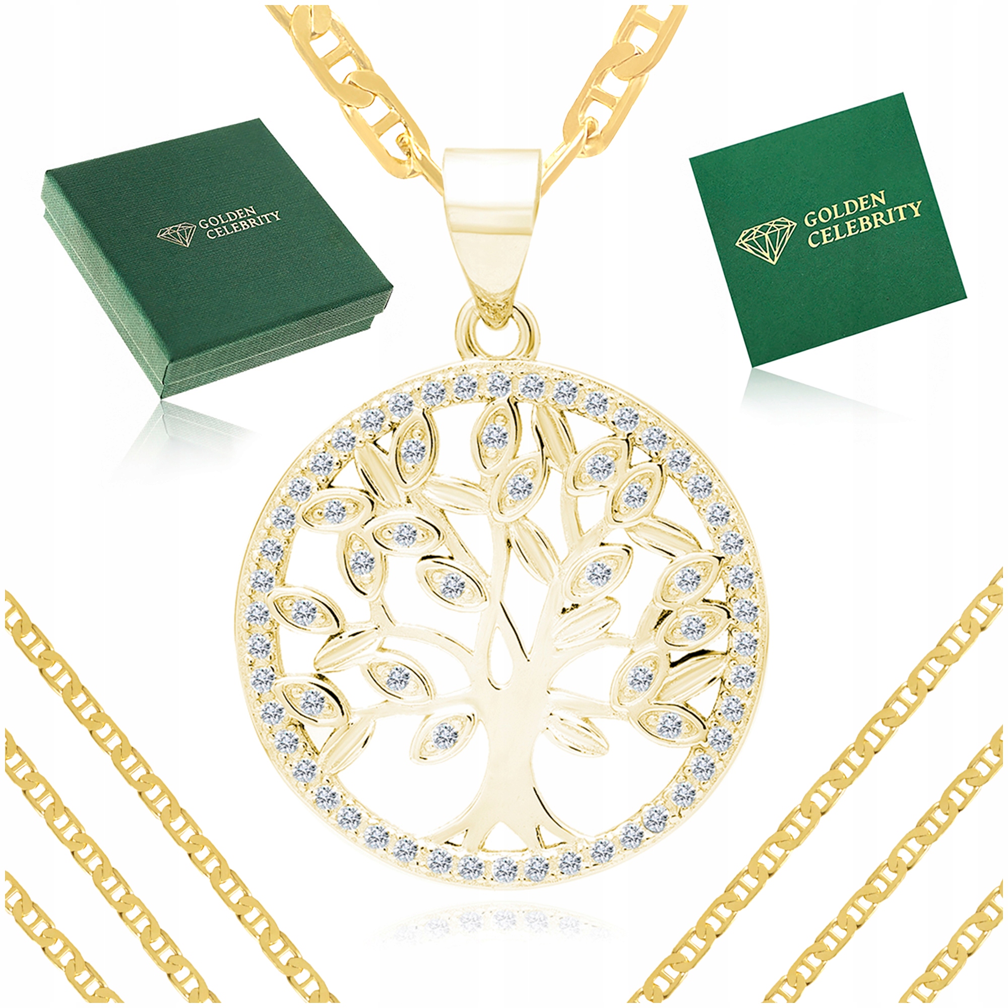 Zlatý Řetízek Gucci Stromek Štěstí Se Zirkony 925+BONUS
