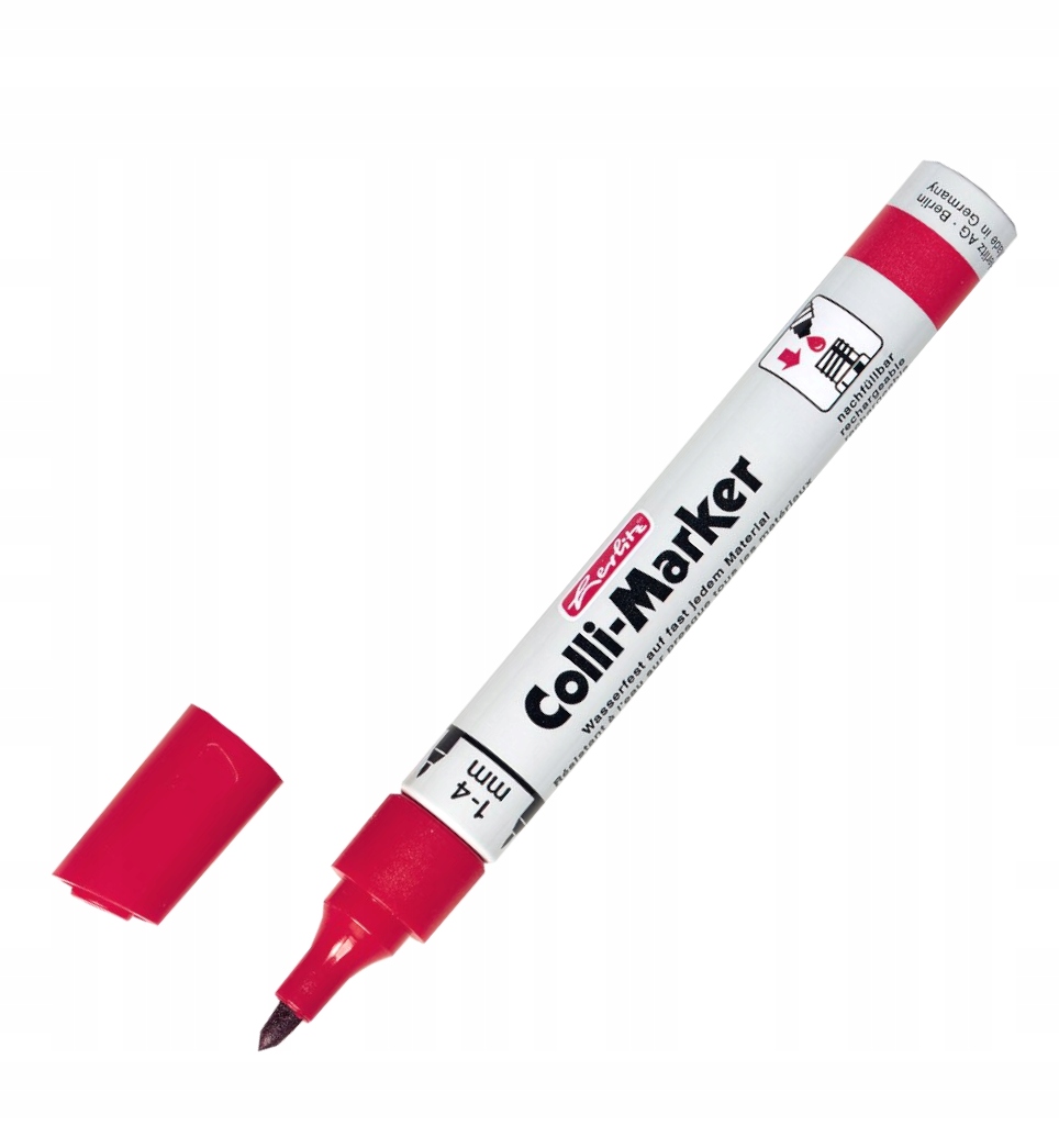 

Marker Mazak Wodoodporny Herlitz Colli Czerwony