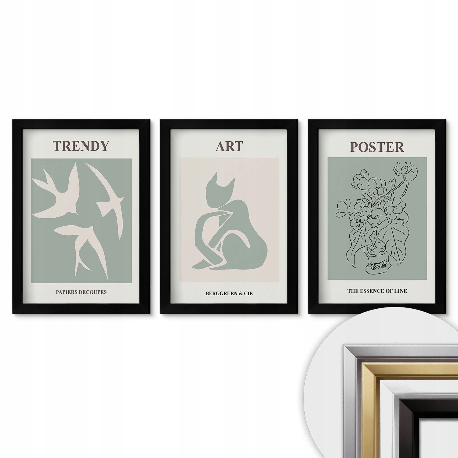 Sada dekorativních obrazů 20x30 cm Stylové ilustrace Matisse