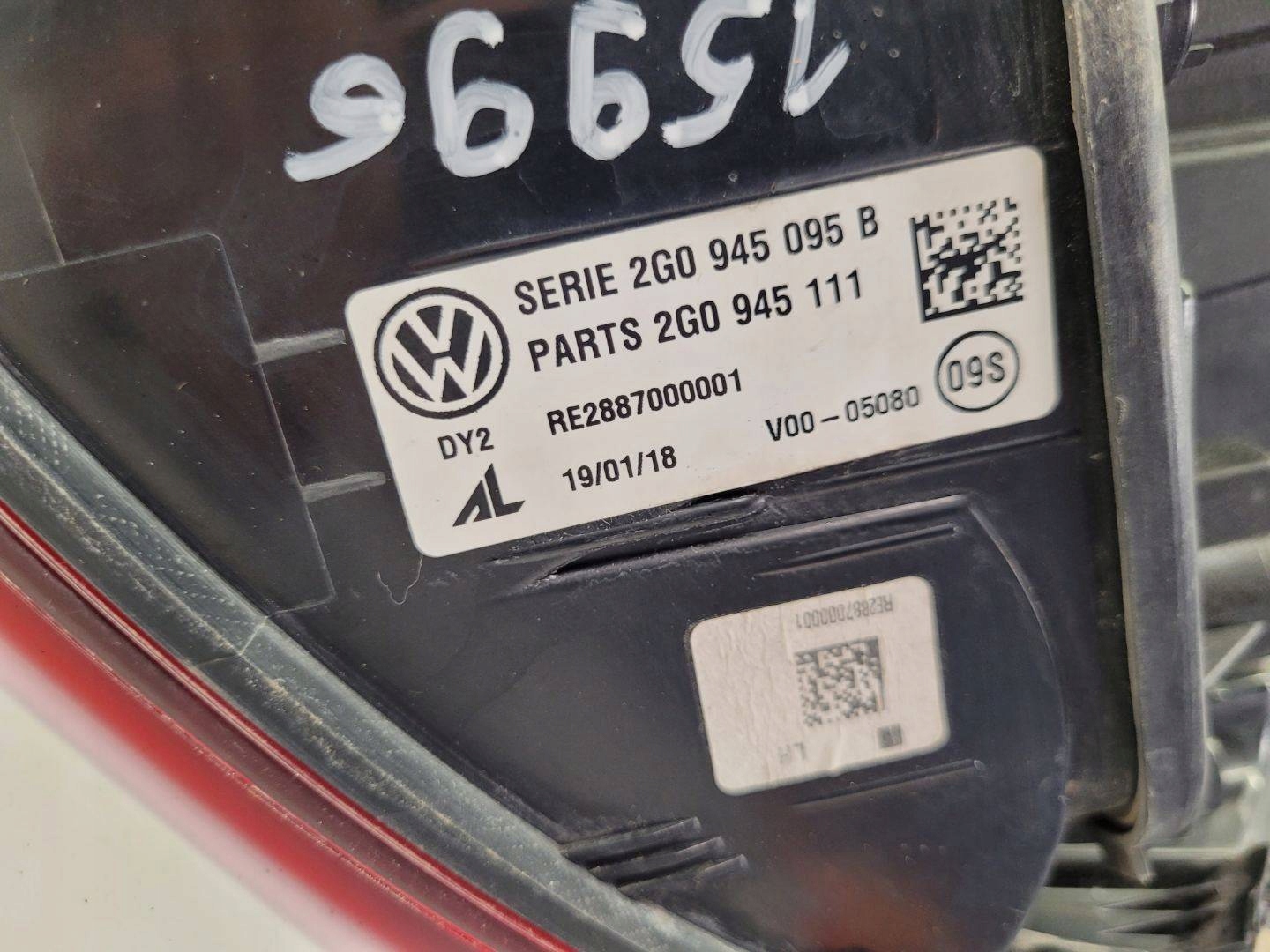 light rear left side Volkswagen Polo 6 2020 2G0945095B