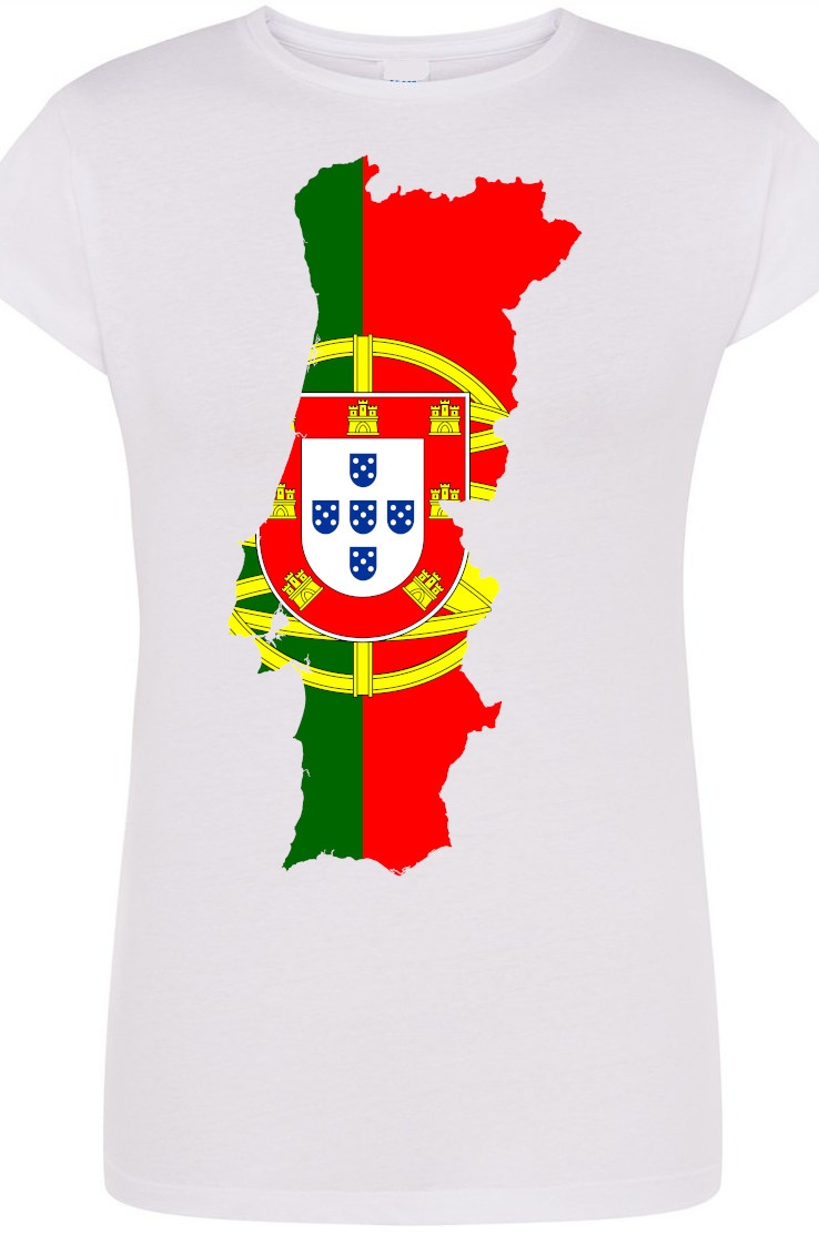 

Portugalia Damski Modny T-shirt Nadruk Lato R.s