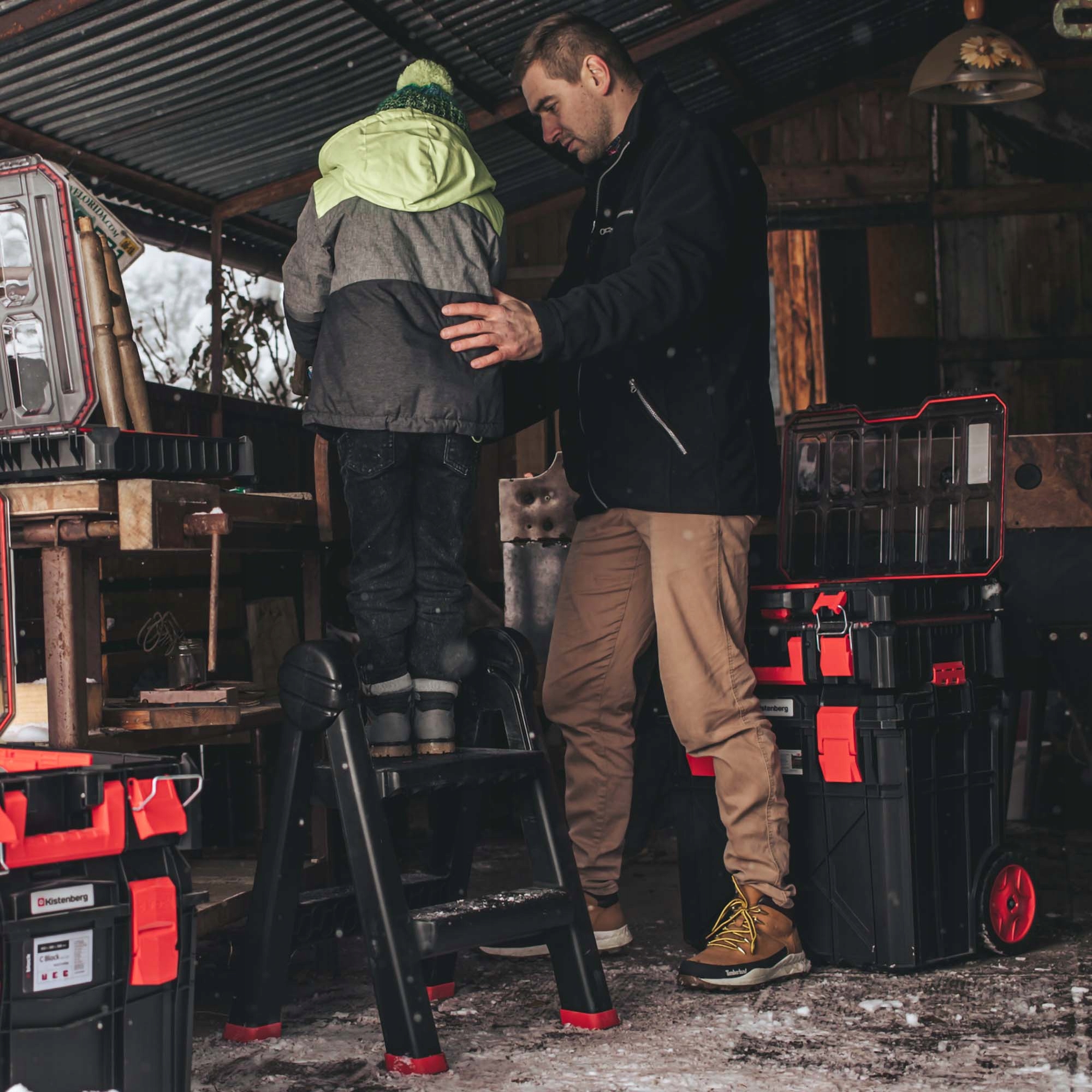 2x KOBYŁKA KOZIOŁEK STOJAK WARSZTATOWY + DRABINKA Marka inna