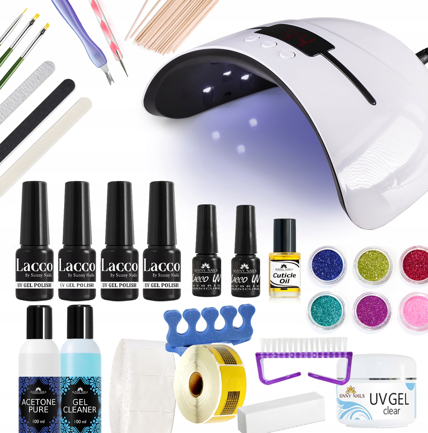 

Zestaw do hybryd lampa Led Uv 48W manicure
