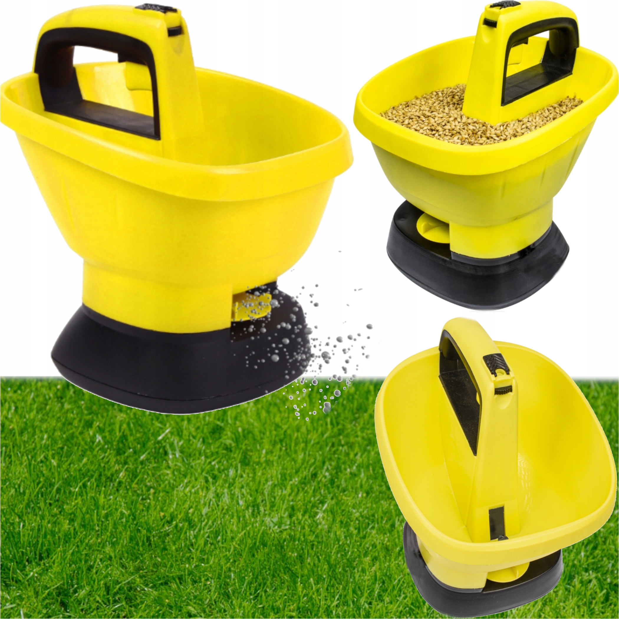 Secí Stroj Elektrický Rozsévač 2v1 Zima/léto Semena Hnojivo Sůl Písk 2,7 l