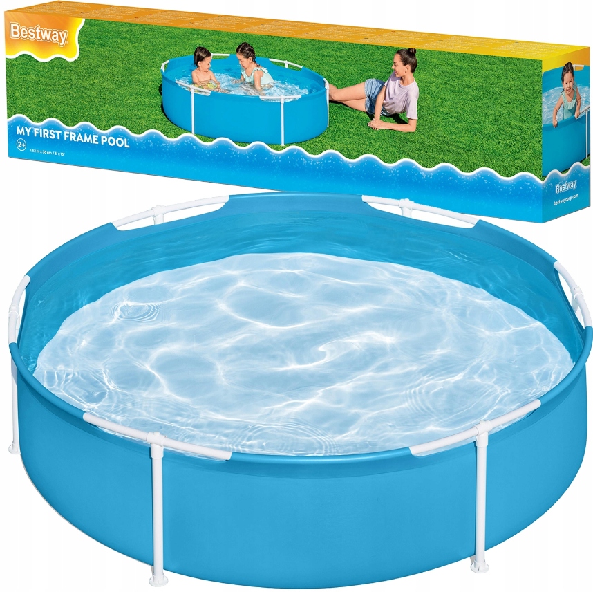 Basen Stelażowy Ogrodowy Dla Dzieci Na Ogród 152X38CM Bestway 56283