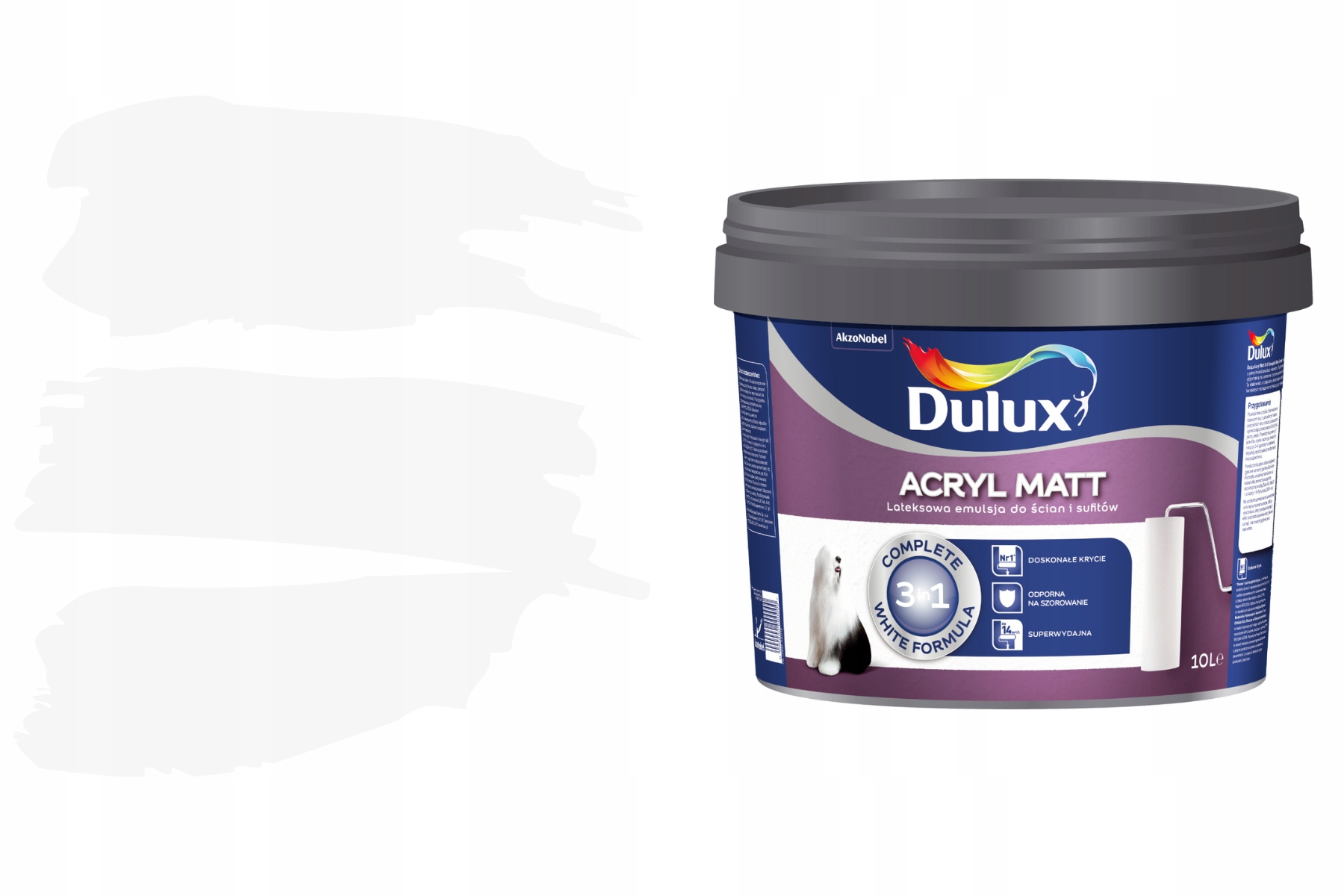 Barva Dulux Acryl 10 l bílá Matt