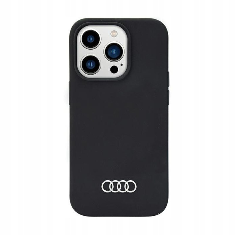 Audi Silicone Case Pouzdro pro iPhone 14 Pro Max (Černé)
