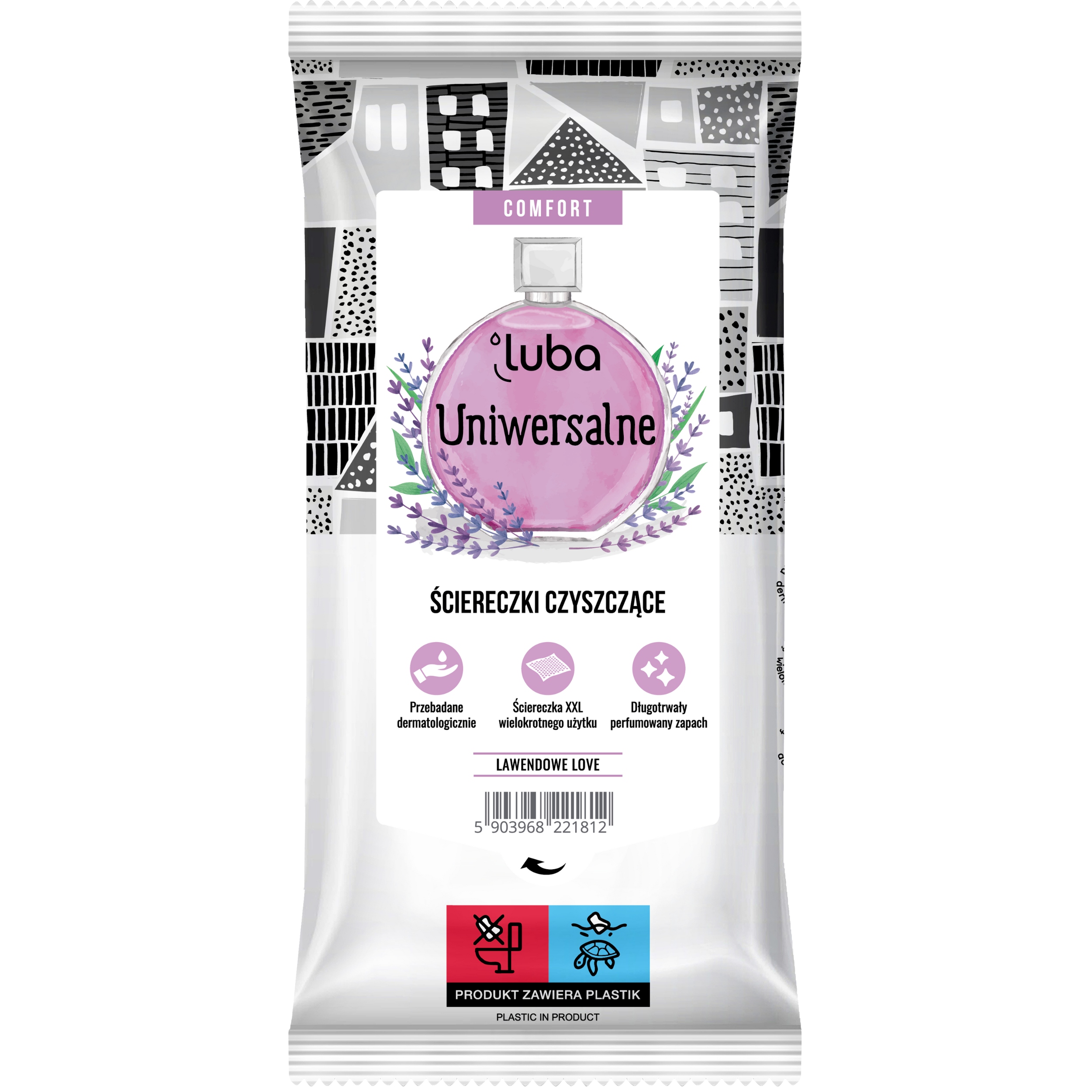 Levně 6 x parfémované čisticí utěrky Luba Comfort 32ks Univerzální