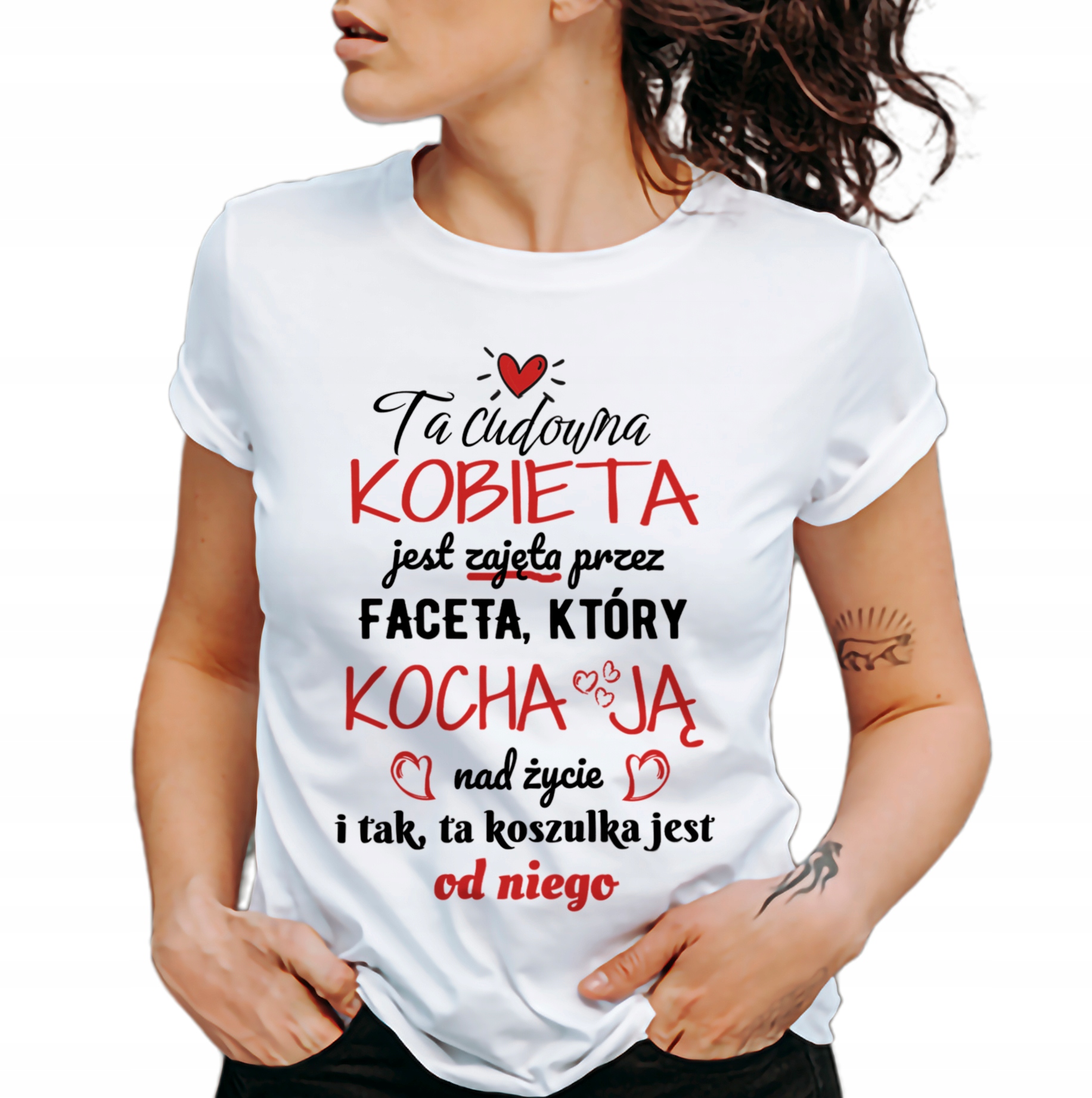 Ta CUDOWNA KOBIETA jest zajęta Koszulka WZORY S