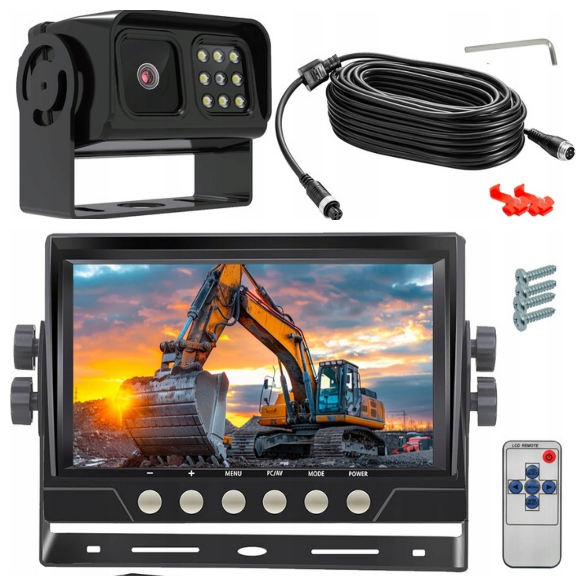 AHD7010 Sada couvací kamery Sony Full Hd pro Tir Bus Traktor Kombajn