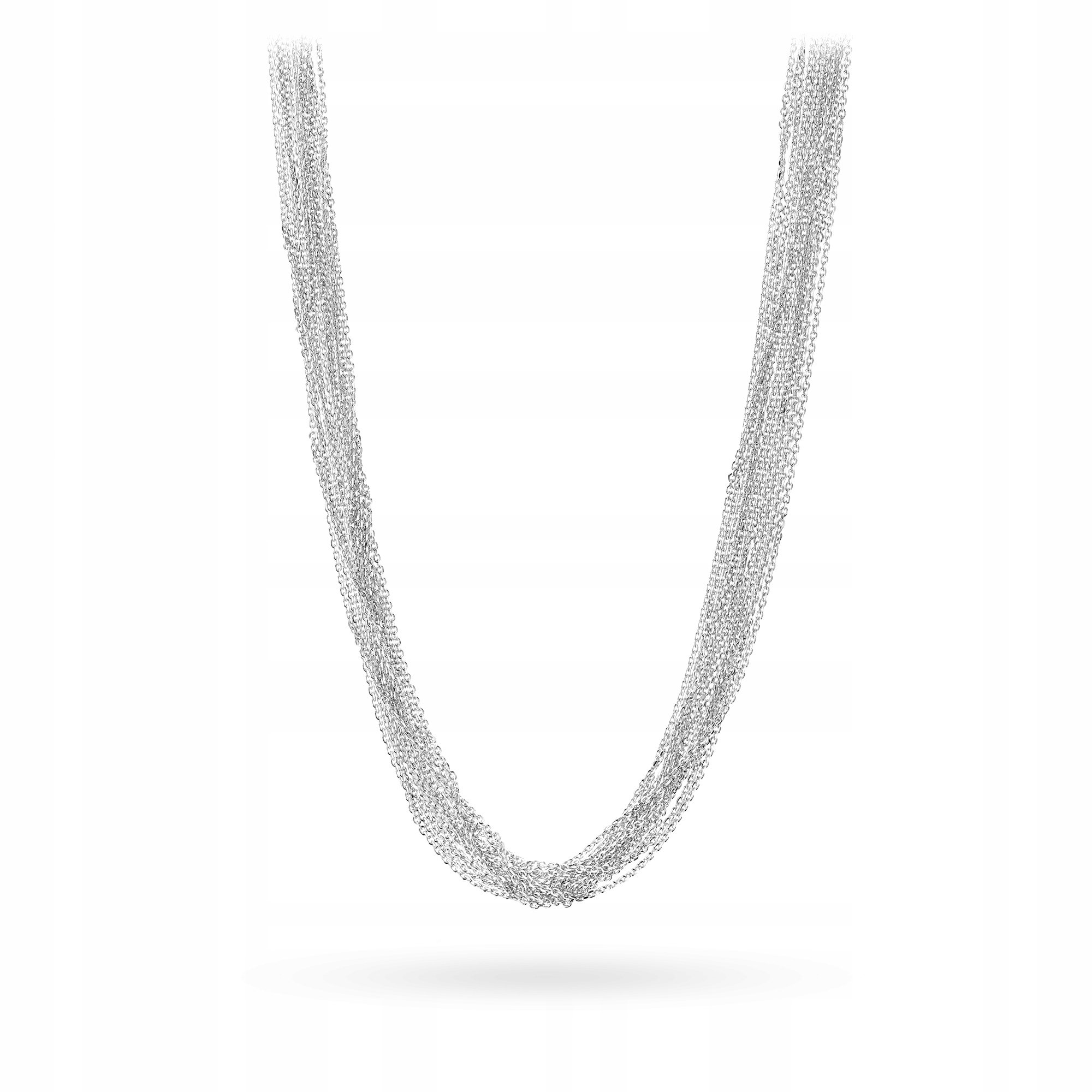 Dámský klasický vícevrstvý Řetízek náhrdelník ze stříbra ryzost 925