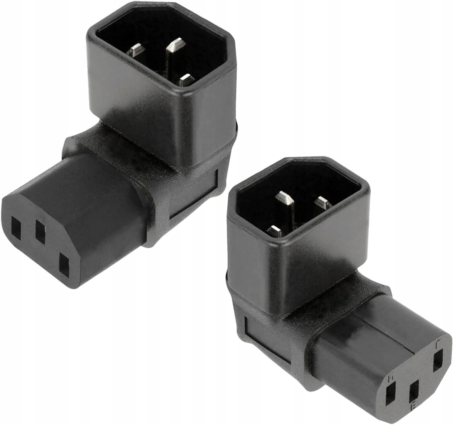 WTYCZKA IEC C14 DO GNIAZDA C13 DWUPAK 2 SZT ADAPTER SIECIOWY