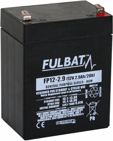 

Akumulator Fulbat FP12-2.9 Vrla Agm 12V 2.9Ah