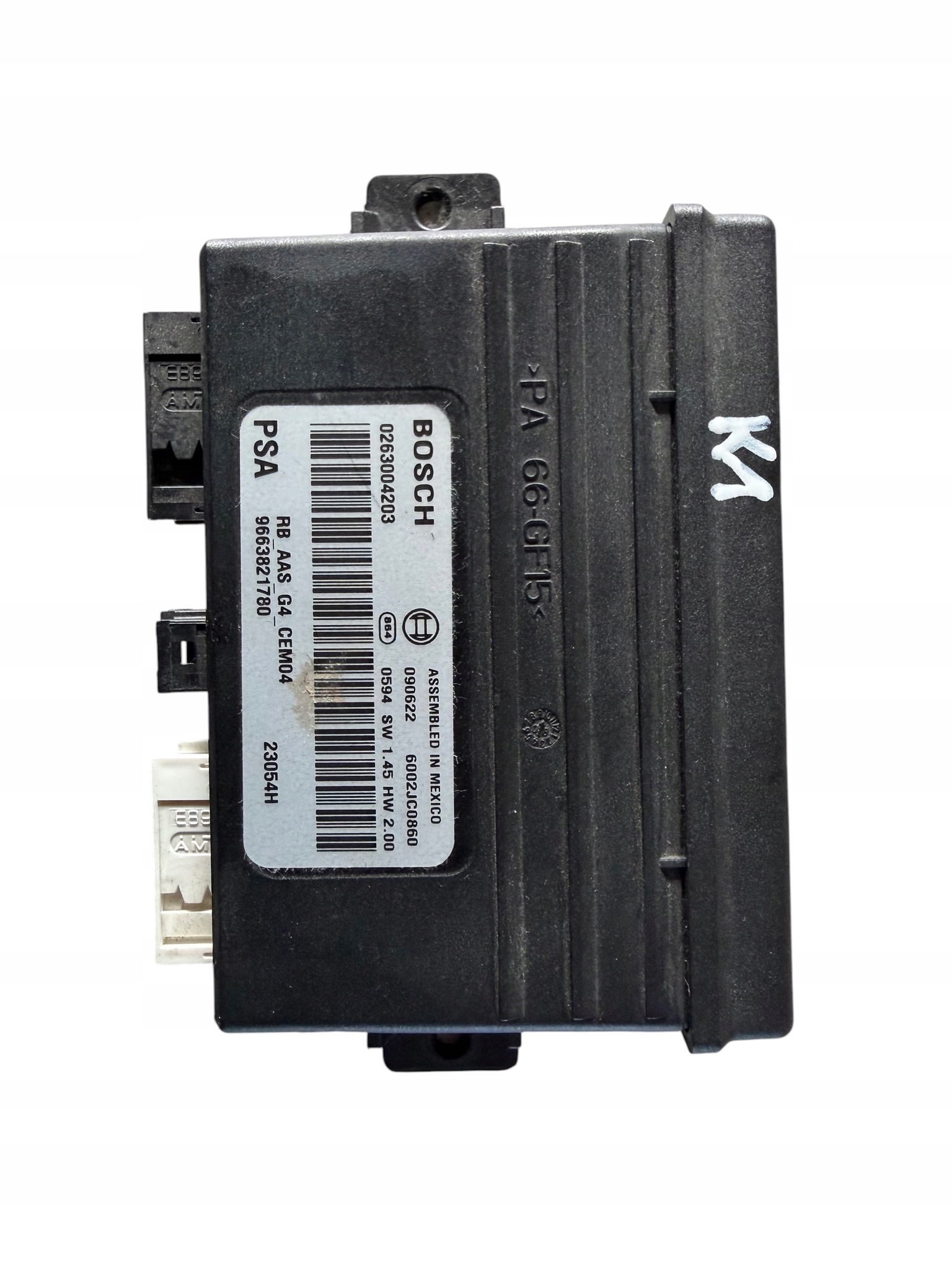 control unit module PDC CITROEN C5 III X7 9663821780