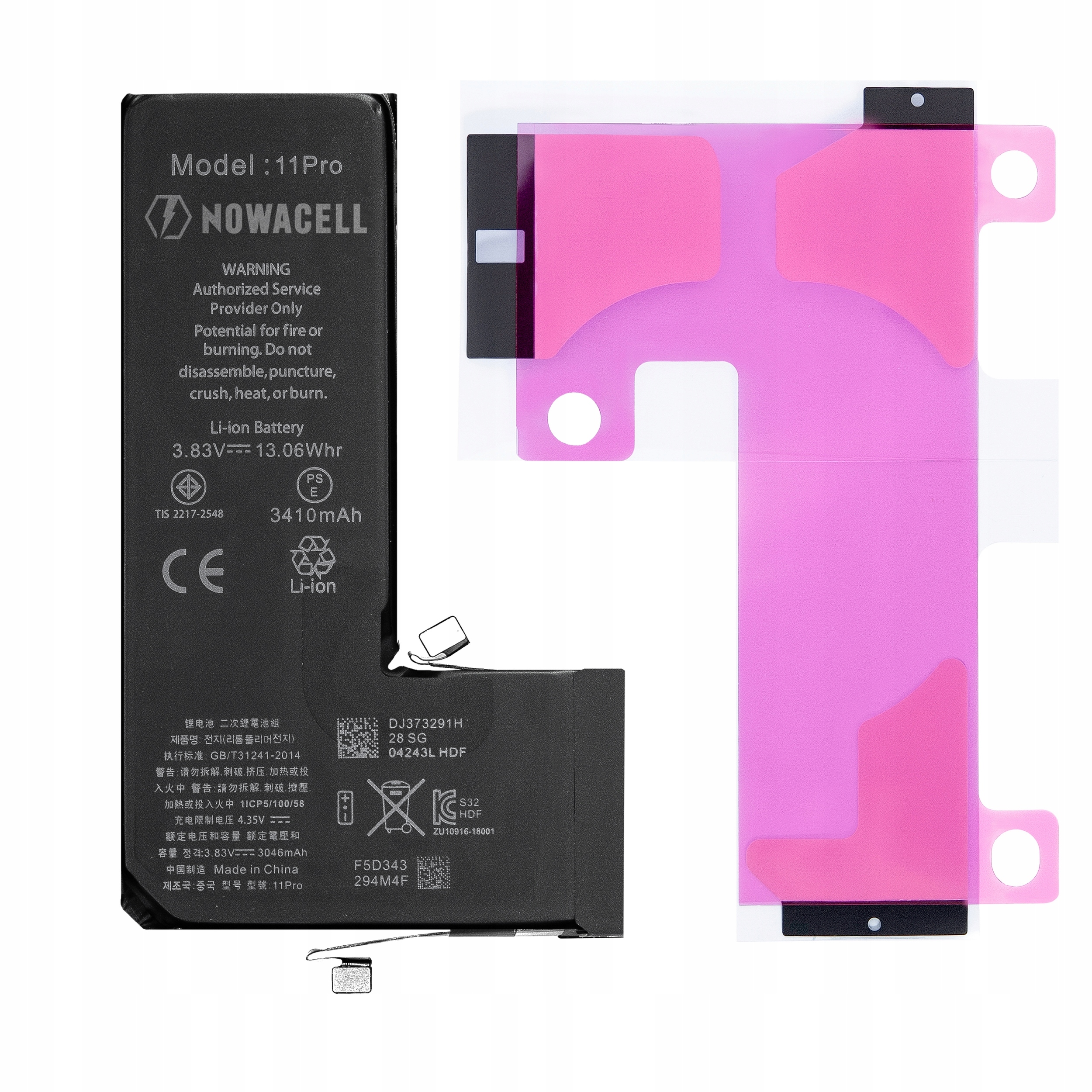 Bateria do iPhone 11 Pro 3410mAh - NOWACELL
