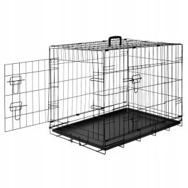 Levně Klec zvířat kotec 77x47x58 cm skládací