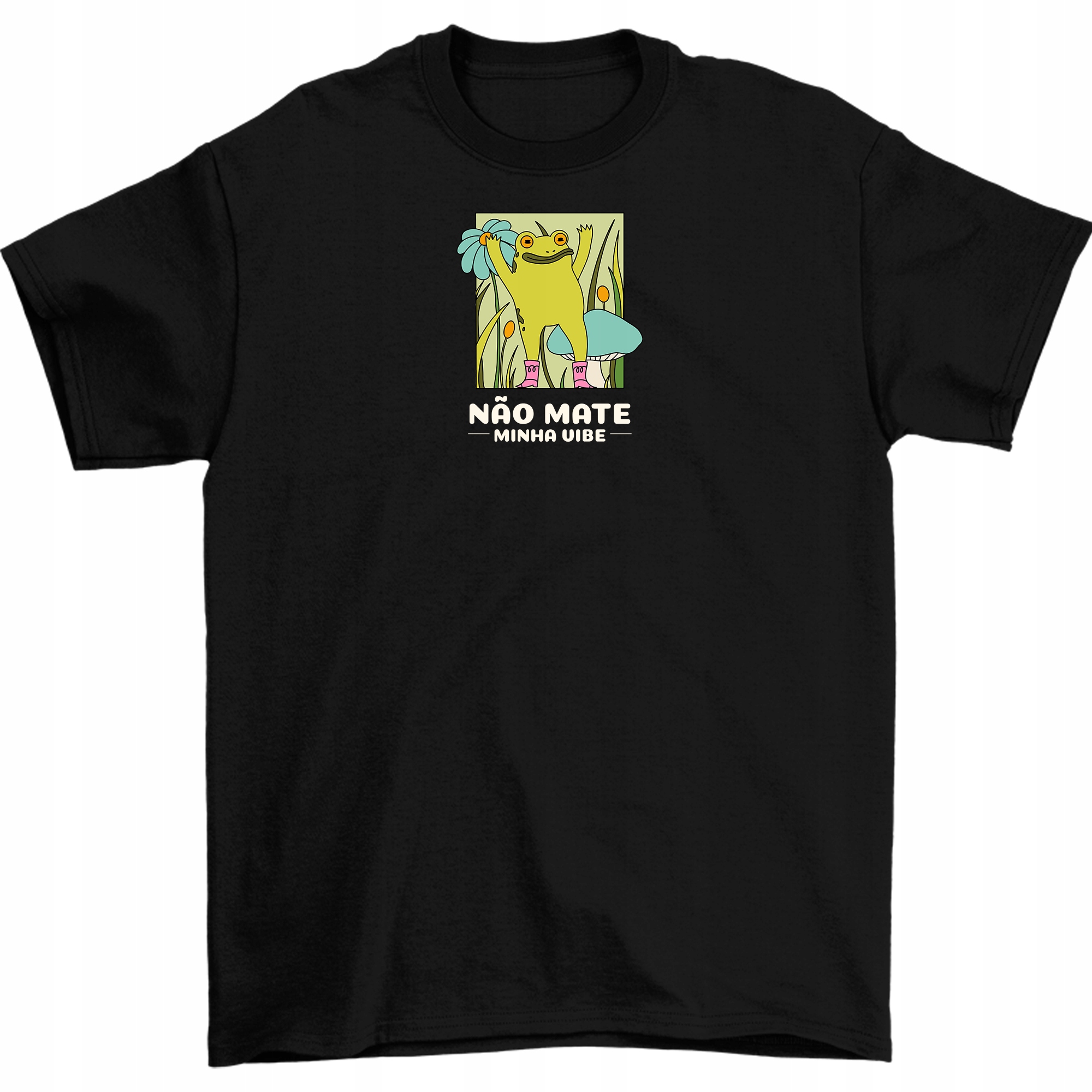 

Koszulka Żaba Żabka Fana Czarna 4 M