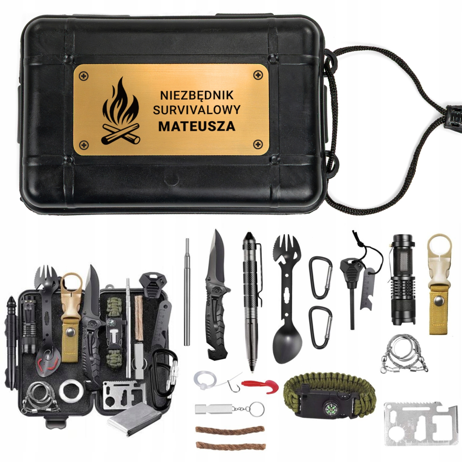 Zestaw Survivalowy 20w1 dla Faceta Taty Męża na Urodziny 18-99
