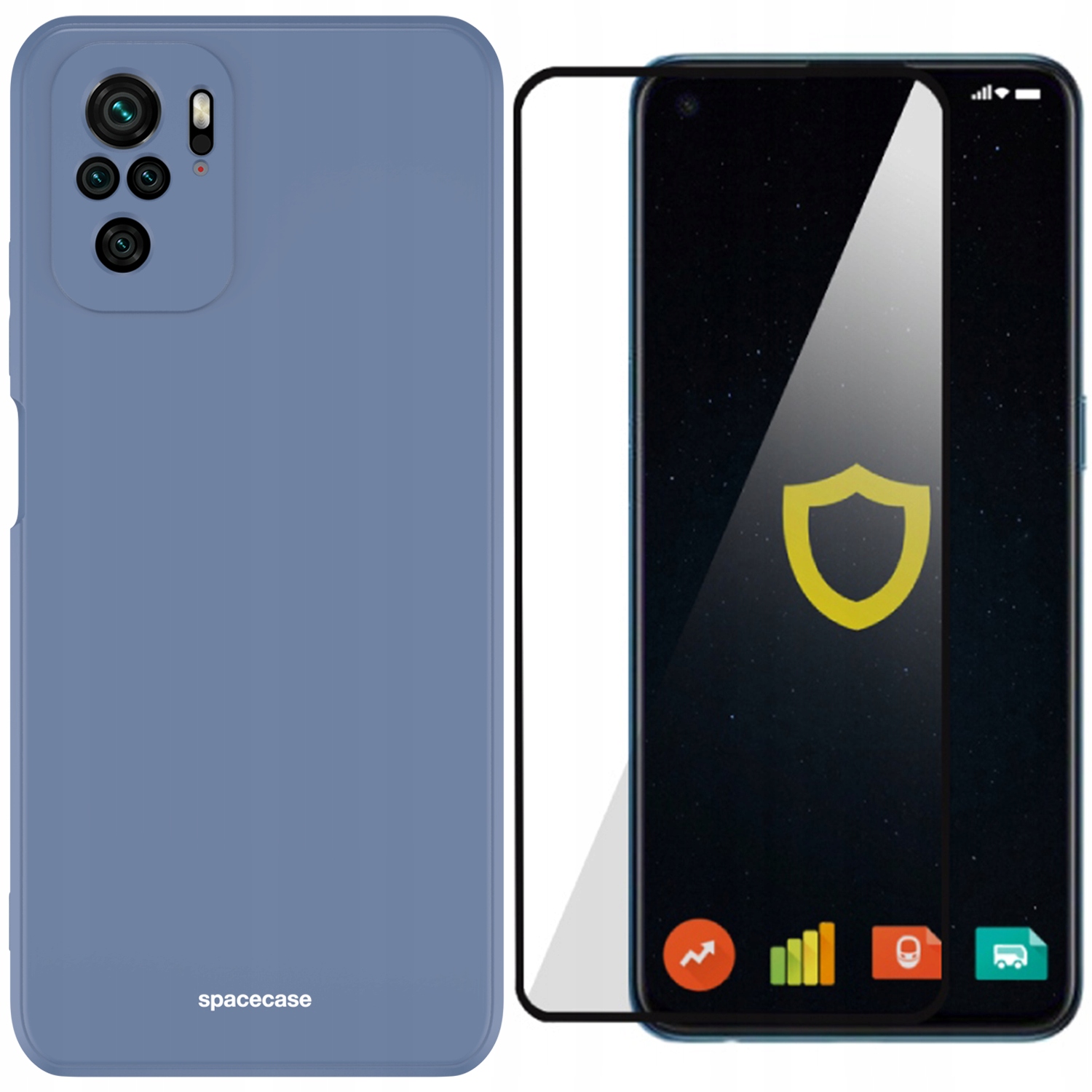 

Etui Matowe Spacecase Do Redmi Note 10/10S Szkło