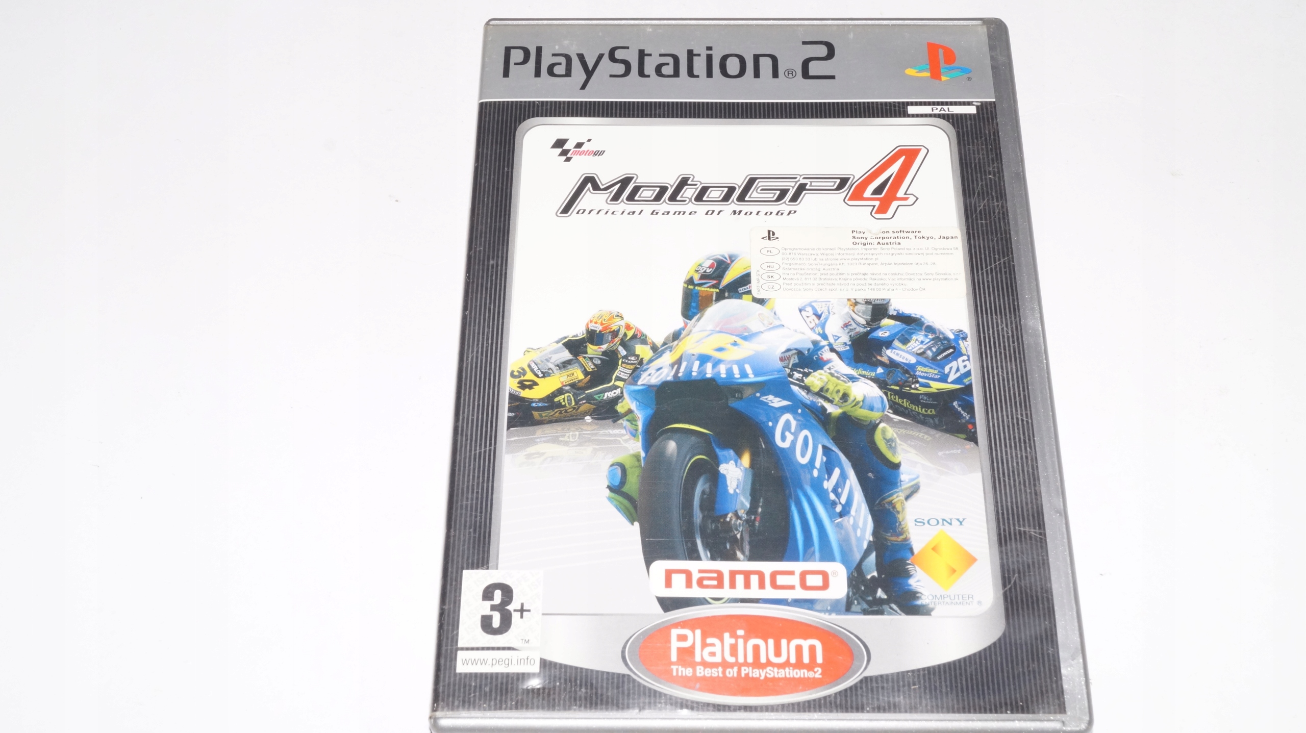 Gra MOTO GP 4 Sony PlayStation 2 (PS2) WYŚCIGI Platforma Sony PlayStation 2 (PS2)