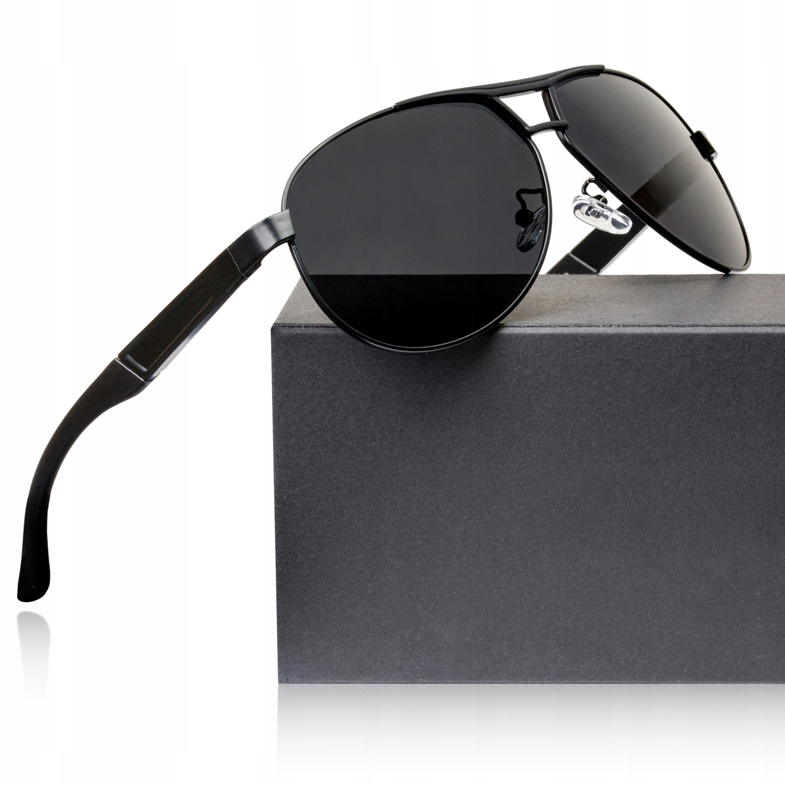 OKULARY PRZECIWSŁONECZNE MĘSKIE 2018 AVIATOR FILTR Marka Lenzo