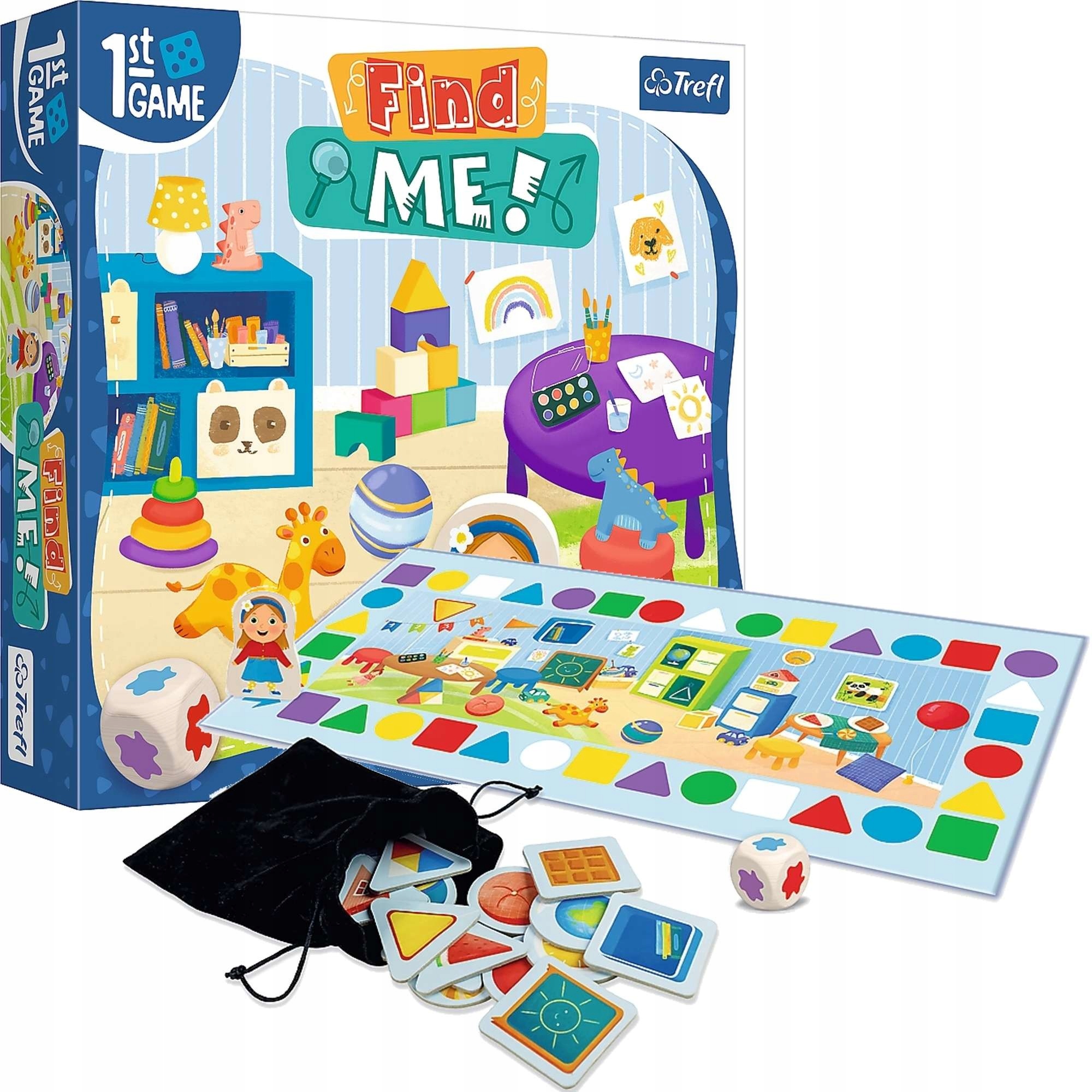 TREFL MOJA PIERWSZA GRA PLANSZOWA FIND ME 02345 Płeć chłopcy dziewczynki